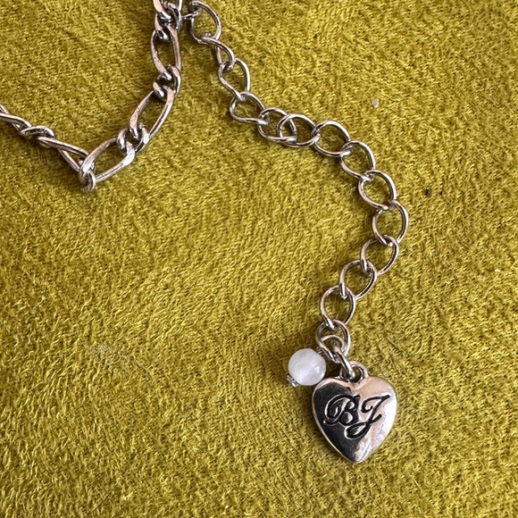 Betsey Johnson Hearts Rhinestone Bib Necklace Signed Hollywood Romance Glamour - Picture 8 of 11